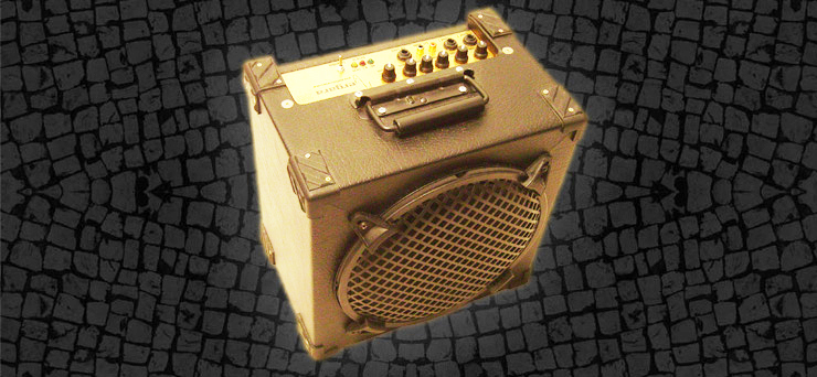 Amplificador portatil de bajo 20w x 10 pulgadas