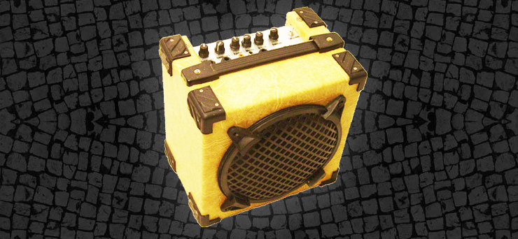 Amplificador portatil de guitarra 20w x 8 pulgadas
